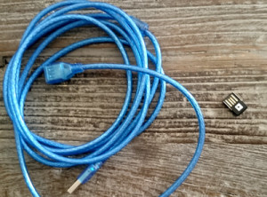 ANT+ stick og USB kabel